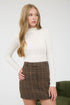 FLORAL JACQUARD MOCK TOP